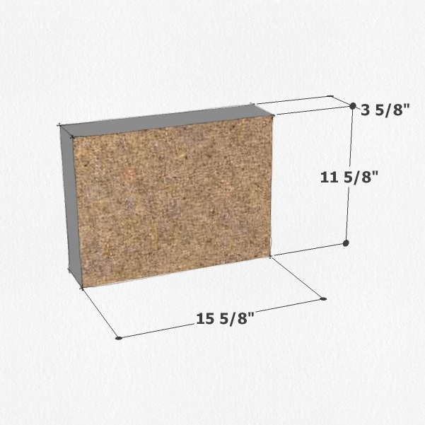 12x16 ground face concrete block