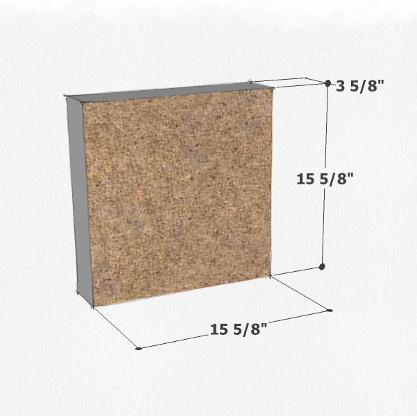 16x16 ground face concrete block