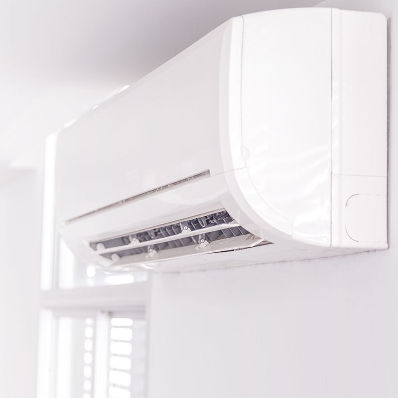 Close Up Shot Of Air Conditioner