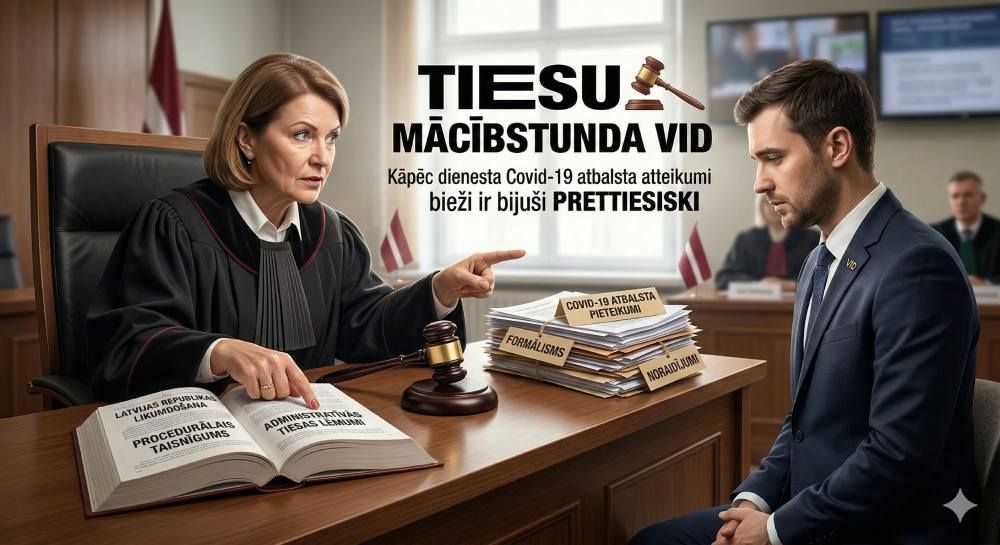 Tiesu mācībstunda VID: Kāpēc dienesta atteikumi izmaksāt Covid-19 atbalstu bieži ir bijuši prettiesiski