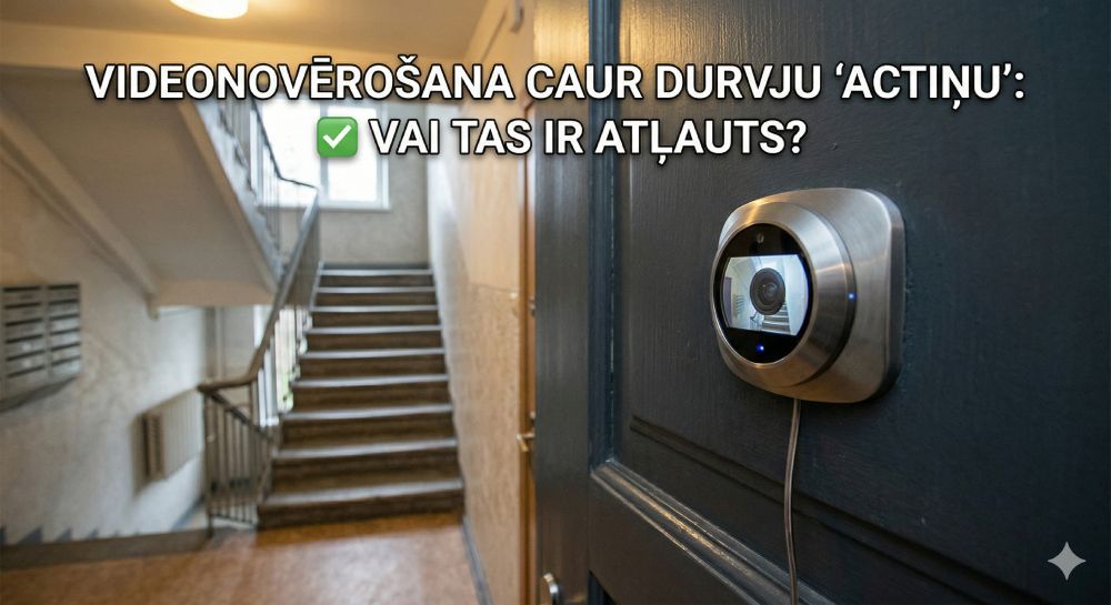 Videonovērošana caur durvju 