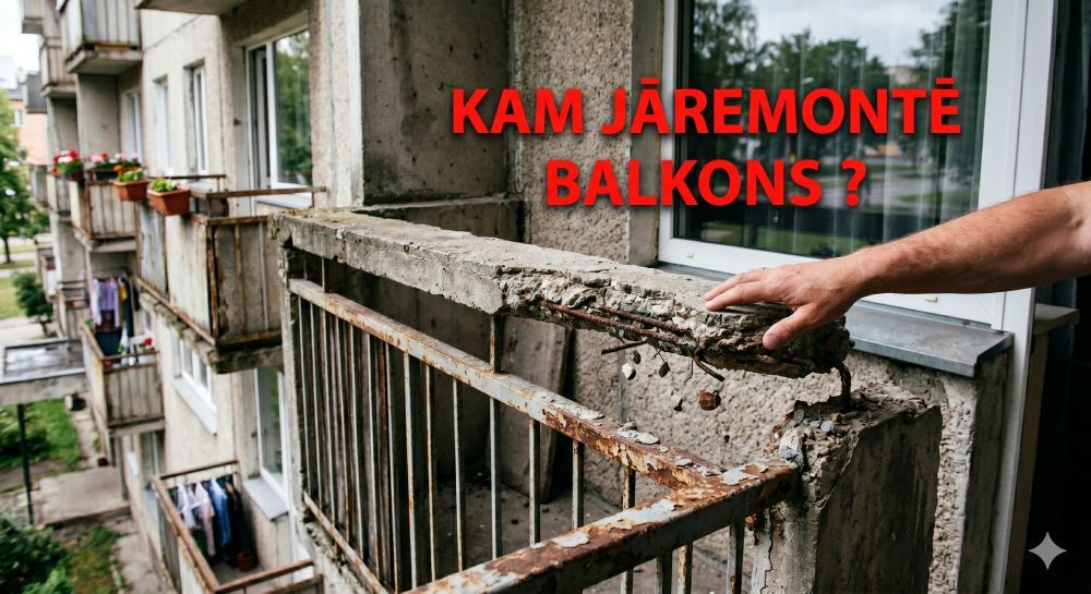 Kam jāremontē Tavs balkons