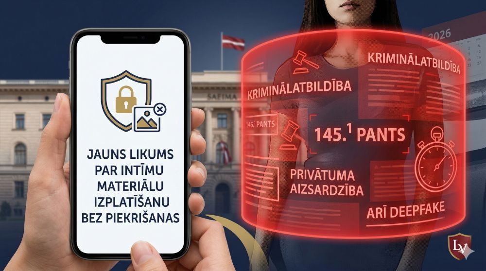 Kriminālatbildība par intīma rakstura materiālu izplatīšanu bez piekrišanas