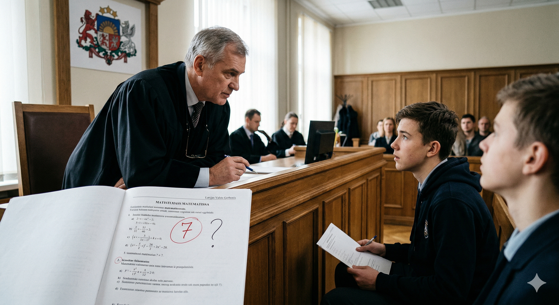 Tiesa un skolas sols: Vai tiesnesis drīkst labot matemātikas eksāmena atzīmi