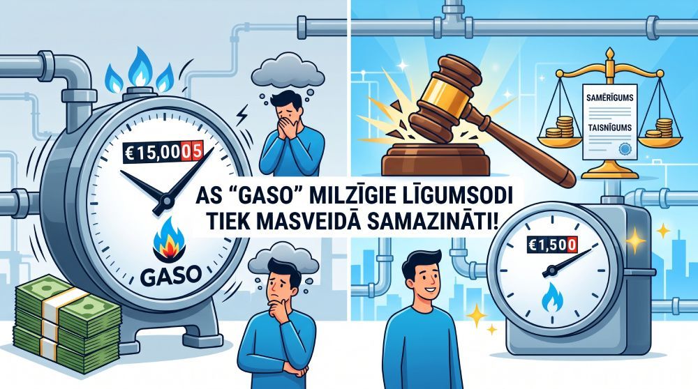 AS “Gaso” nepamatotā apetīte: Kāpēc tiesas masveidā samazina milzīgos līgumsodus