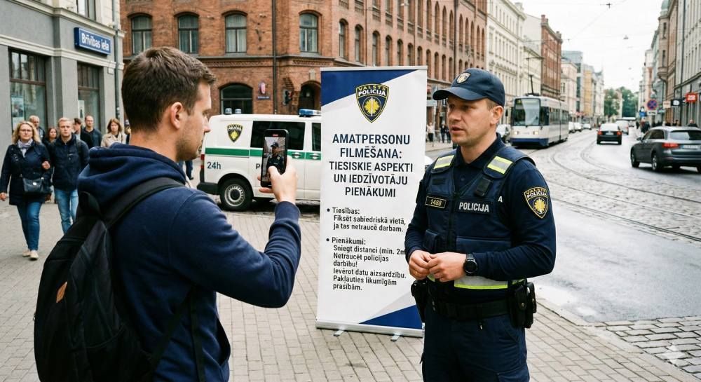 Amatpersonu filmēšana: Tiesiskie aspekti un iedzīvotāju pienākumi