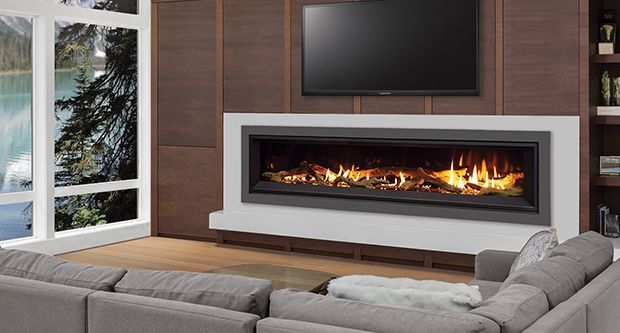 affordable gas fireplaces in centre hall