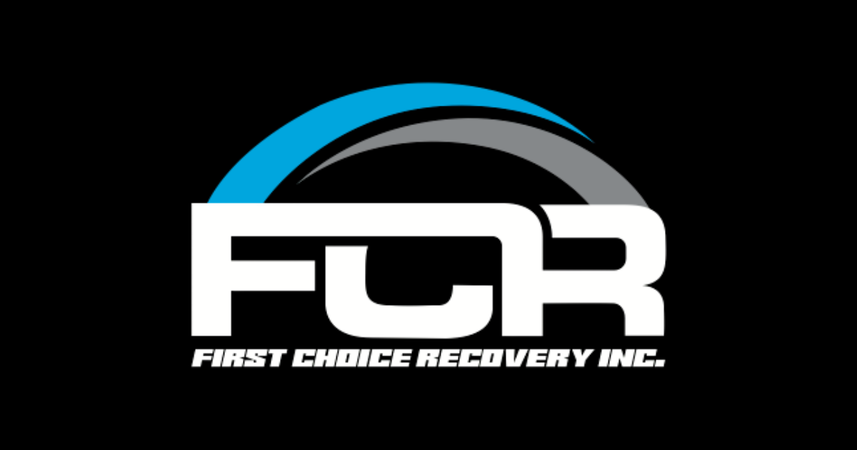 A logo for a company called first choice recovery inc.