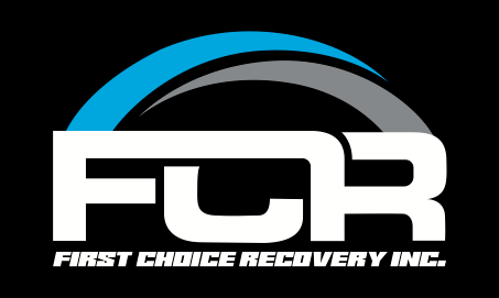 A logo for a company called first choice recovery inc.