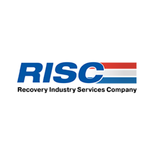 The logo for risc recovery industry services company