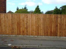 wooden fencing