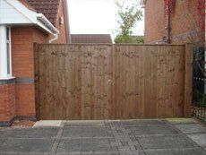 wooden fencing