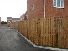 wooden fencing