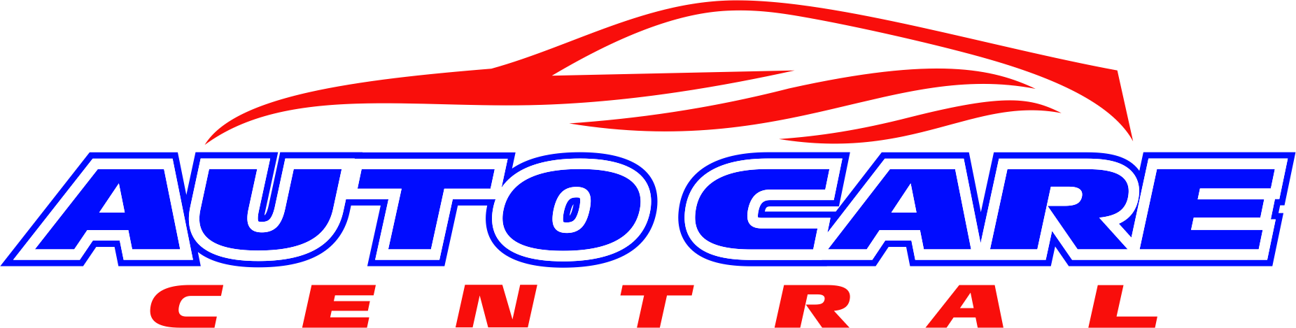 Logo for Demo Auto Repair: text with a gear icon, red and navy colors.