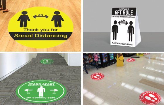 Social Distancing Signage — Davie, FL — Fine Line Printing