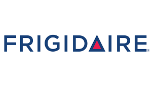 The frigidaire logo is blue and red on a white background.