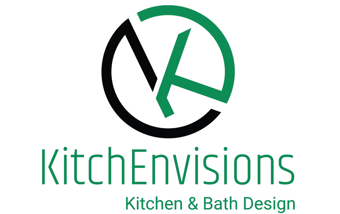 A logo for kitchen envisions kitchen and bath design
