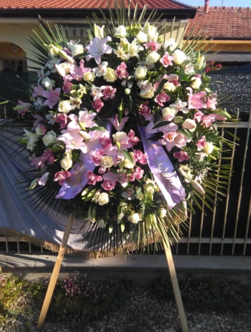 corona di fiori rotonda