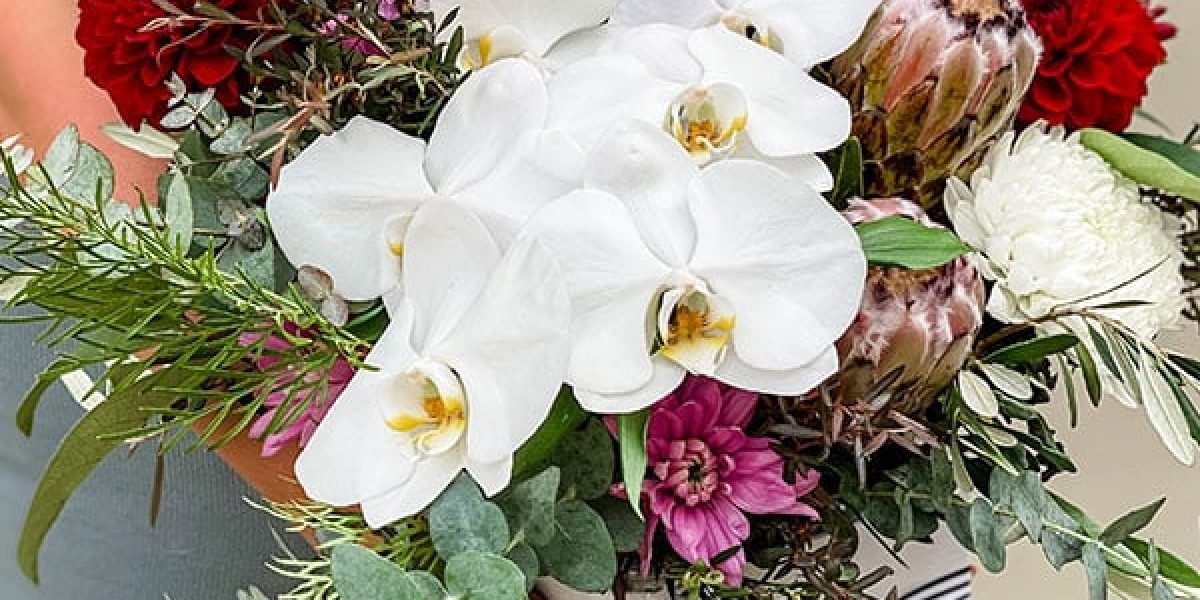 A Close Up of a Person Holding a Bouquet of Flowers — Suncoast Flowers in Birtinya, QLD