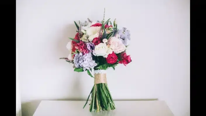 A Bouquet of Flowers is Sitting on a Table — Suncoast Flowers in Birtinya, QLD