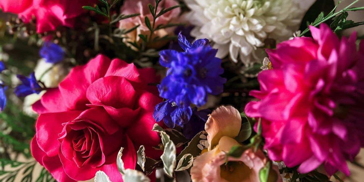A Close Up of a Bouquet of Flowers on a Table — Suncoast Flowers in Birtinya, QLD