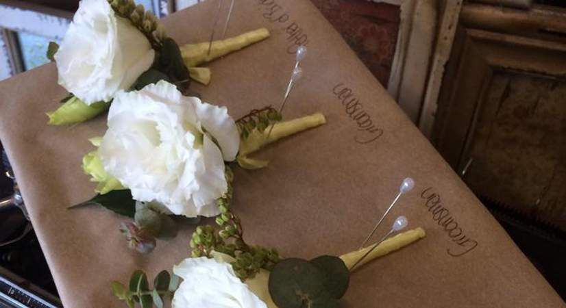 A Bunch of White Flowers Are Sitting on Top of a Table — Suncoast Flowers in Birtinya, QLD