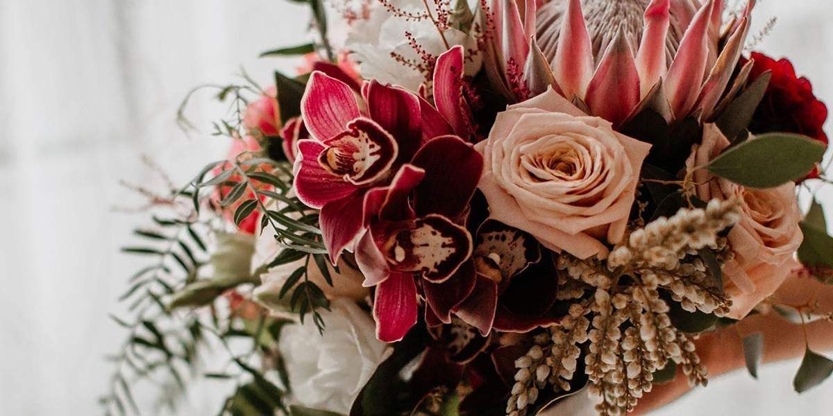 A Close Up of a Bouquet of Flowers in a Persons Hand — Suncoast Flowers in Birtinya, QLD