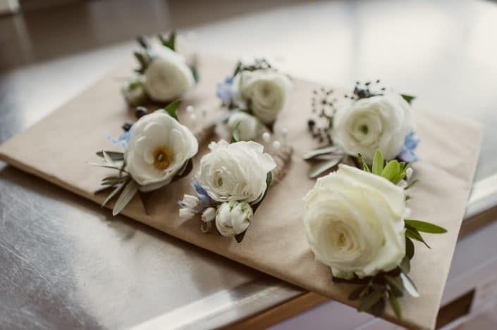 A Bunch of White Flowers Are Sitting on a Table — Suncoast Flowers in Birtinya, QLD