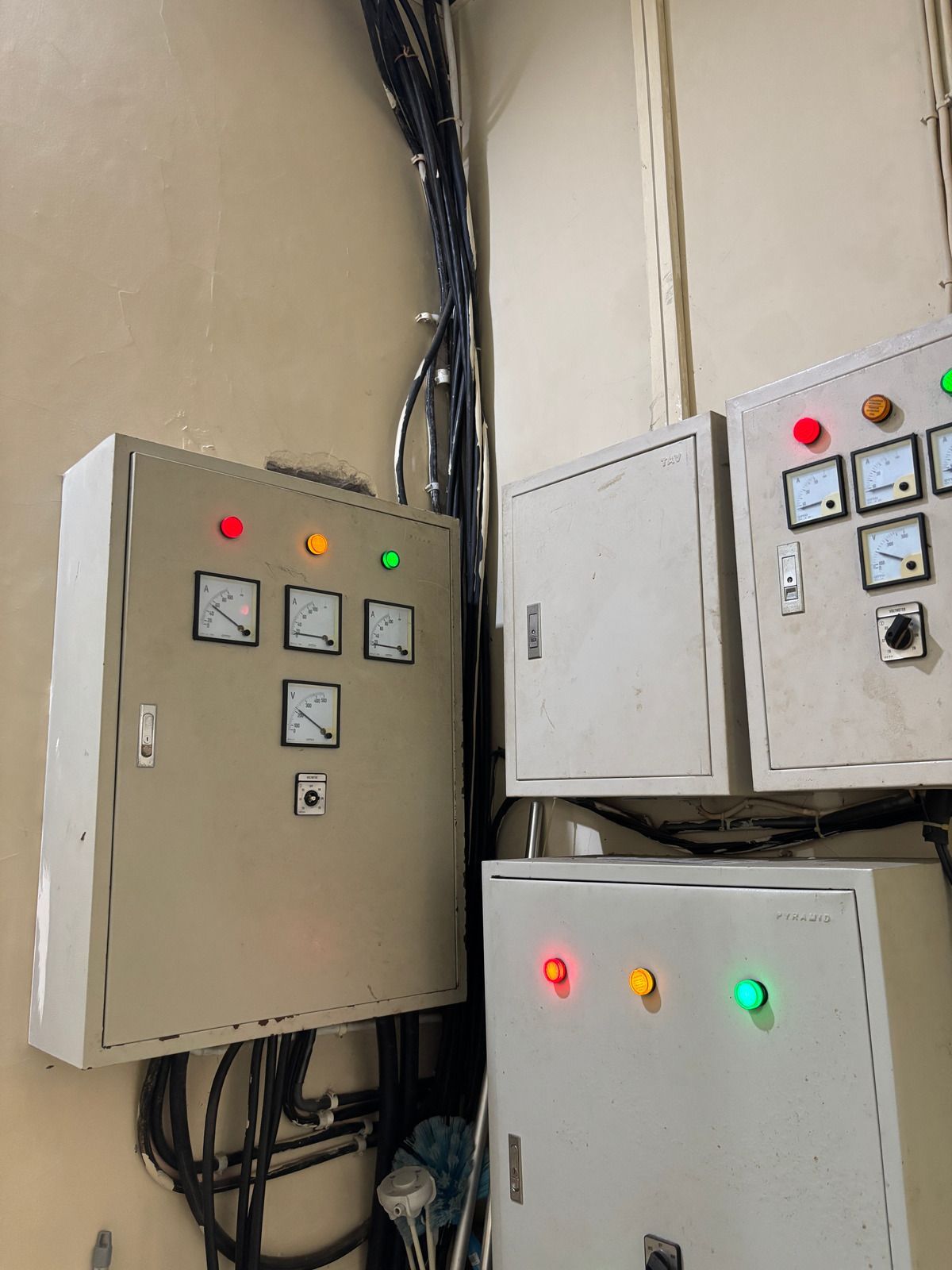 A man is working on a kitchen in a house under construction