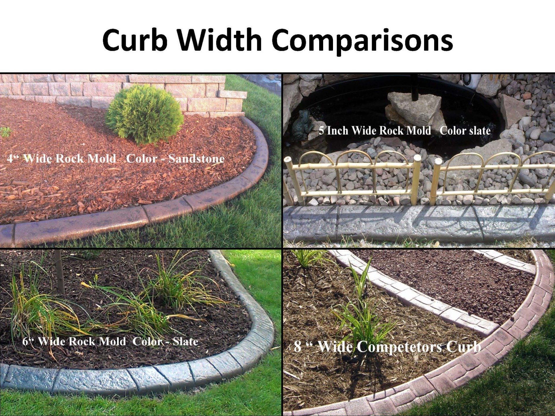 CurbScape Curb Width Comparisons