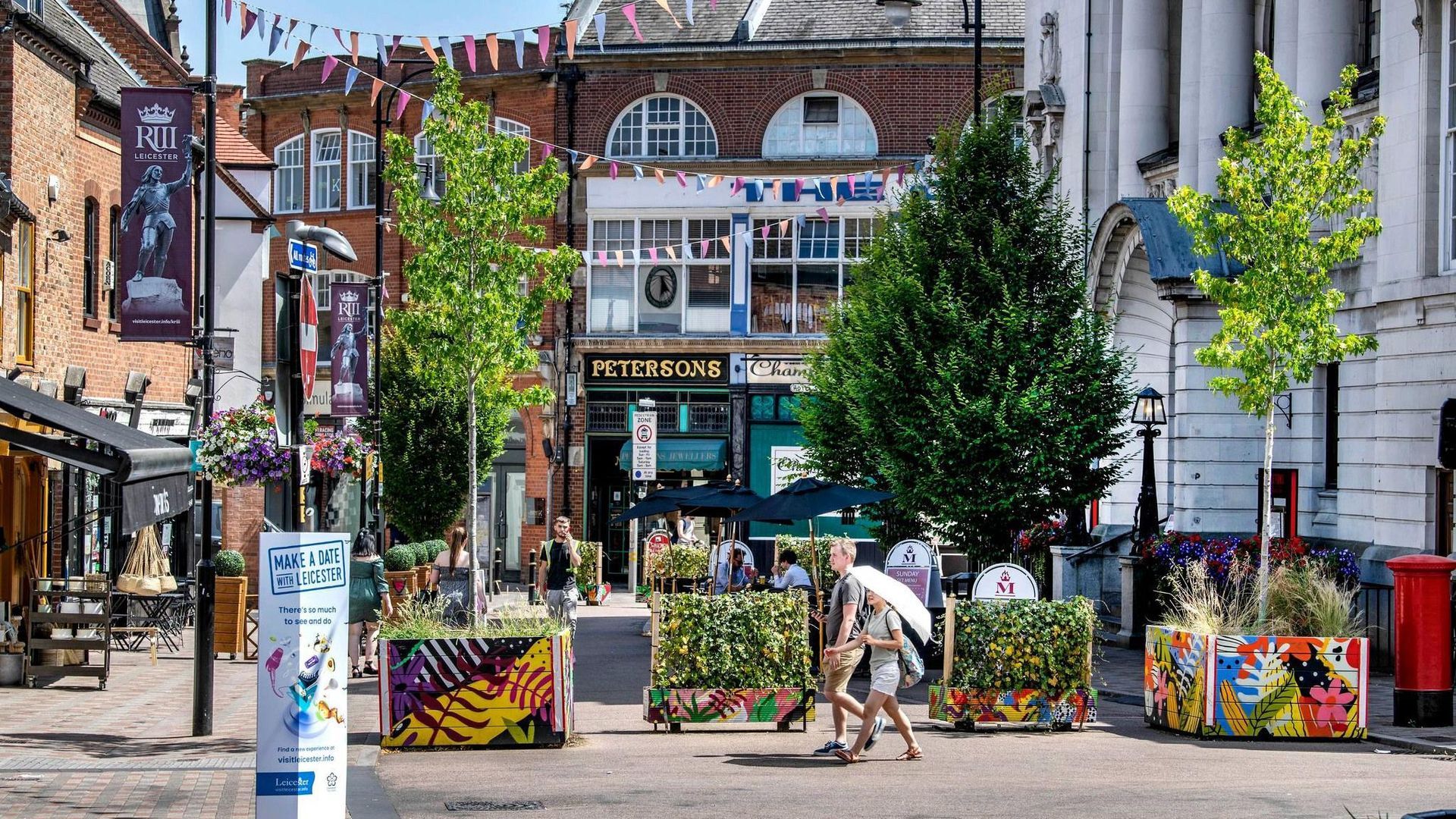 Modern office building exterior in Leiceste