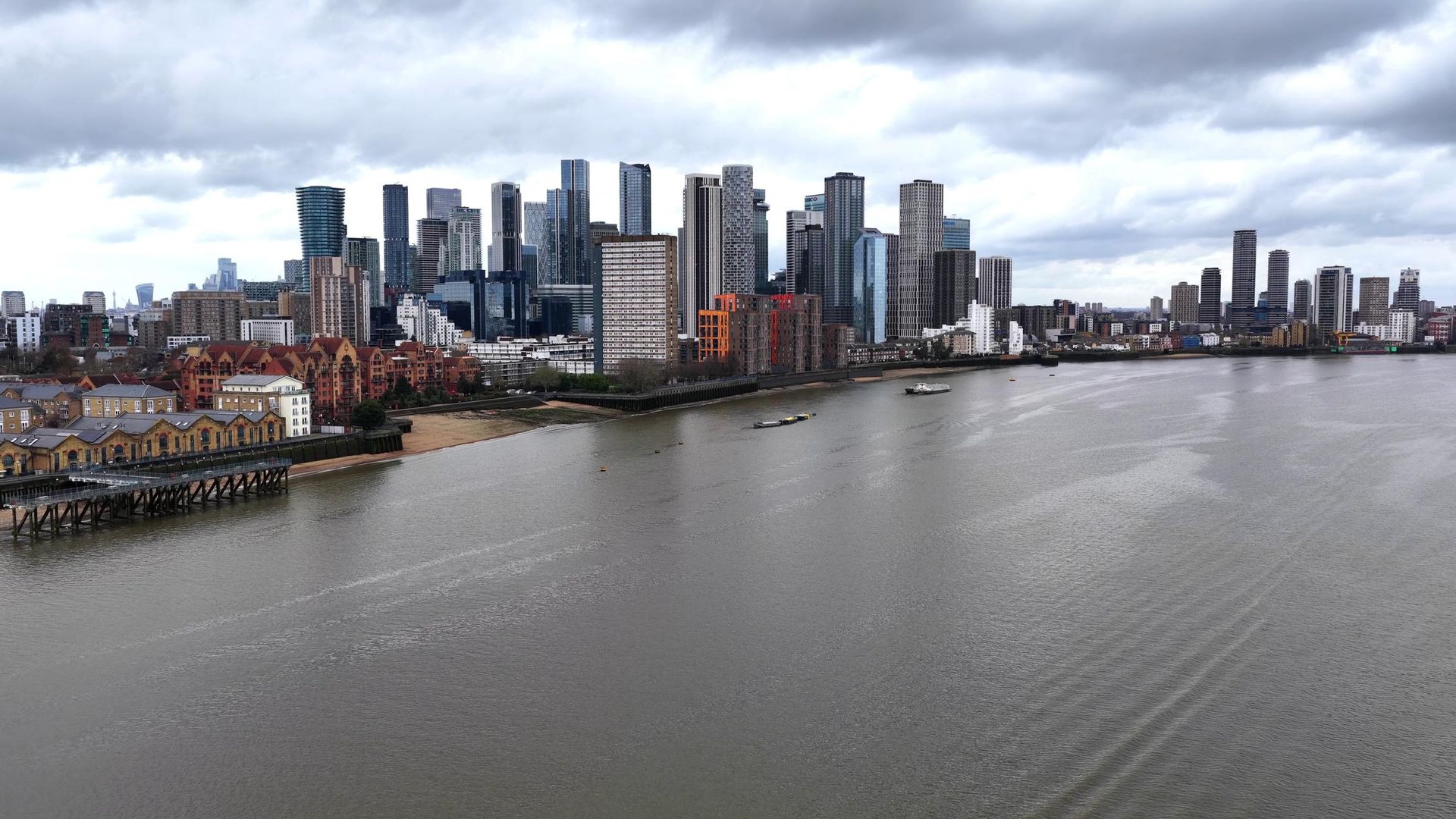 Commercial office cleaning team working in Docklands London