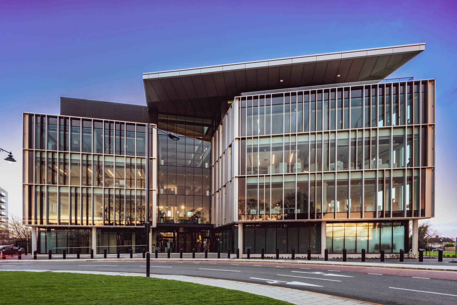 Commercial office cleaning team working in Enfield London