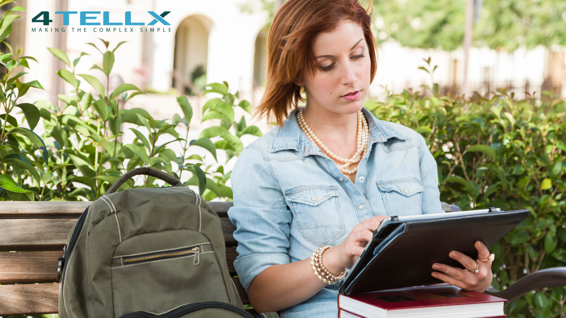 Woman Using a Tablet