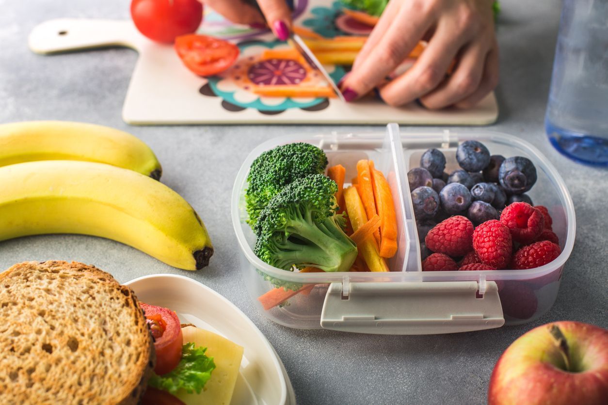 colorful fruits and vegetables for a healthy after school snack