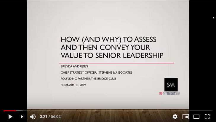 How (and Why) to Assess and Then Convey Your Value to Senior Leadership webinar thumbnail