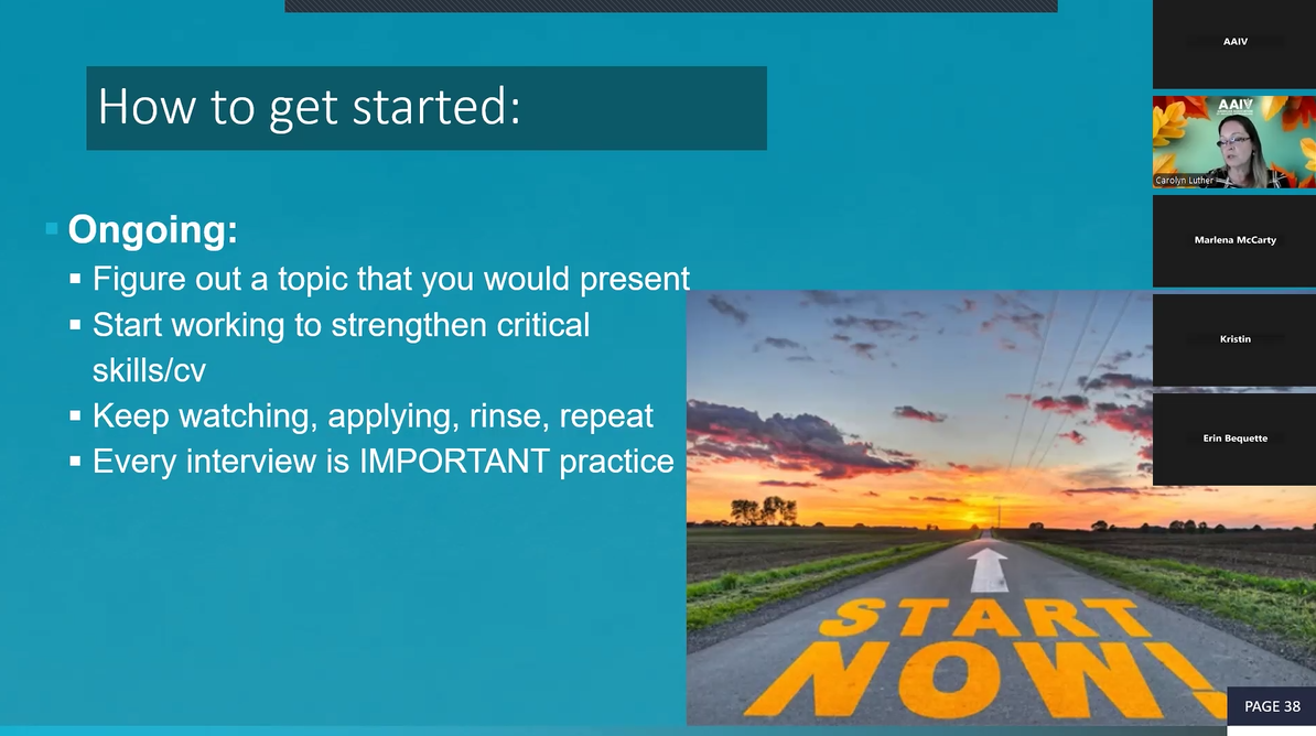 Thumbnail from 10/28/2024 webinar about interviewing.