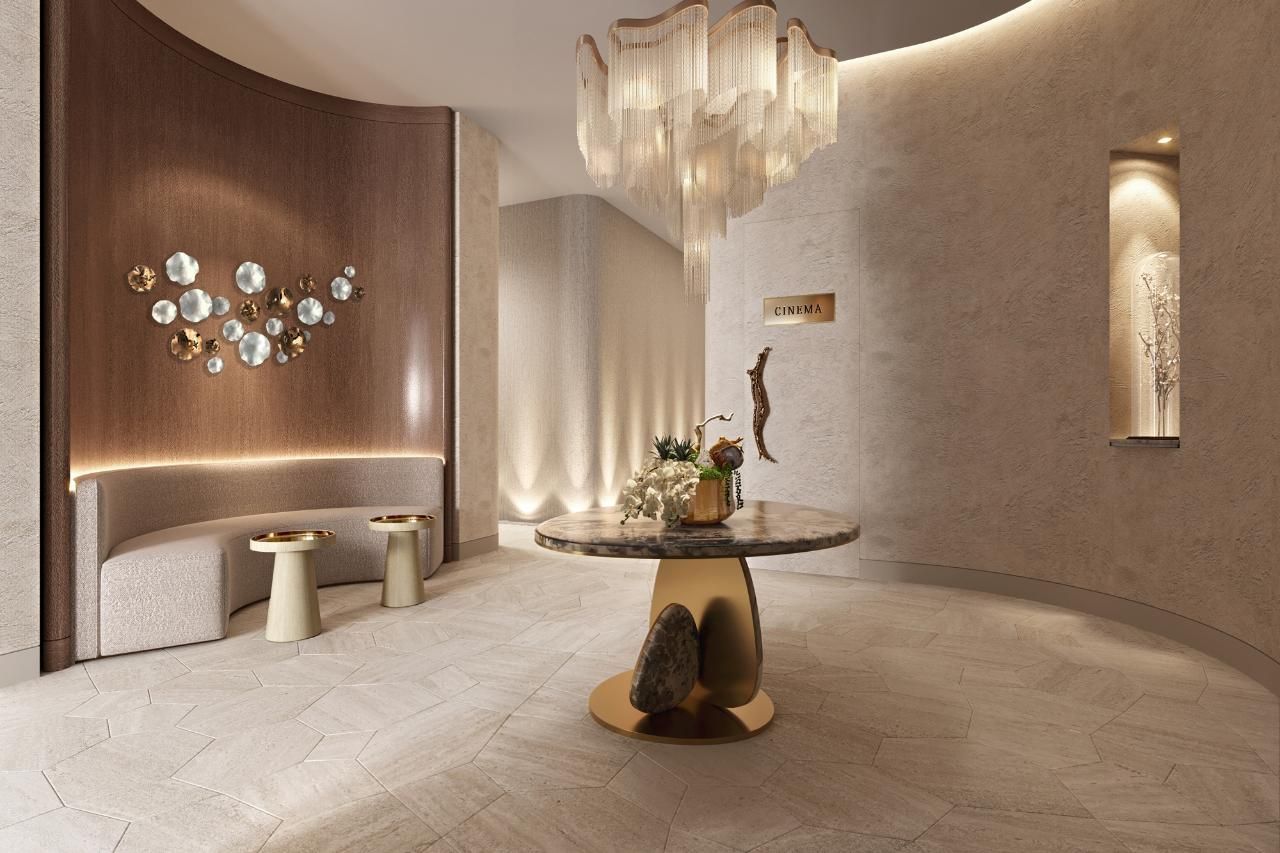 Spacious and comfortable cinema lounge at One Cable Beach accommodation