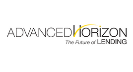 Logo for Advanced Horizon, with a stylized yellow arc and text 