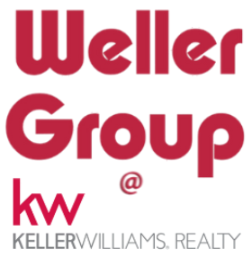 Red logo for Weller Group, a Keller Williams Realty real estate group.