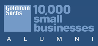 The logo for goldman sachs 10,000 small businesses alumni