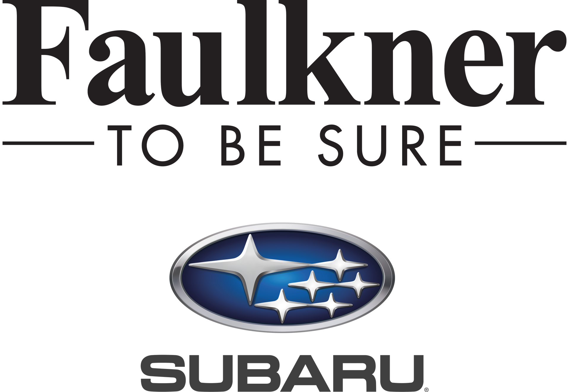 Faulkner - To Be Sure Logo Faulkner - To Be Sure Logo