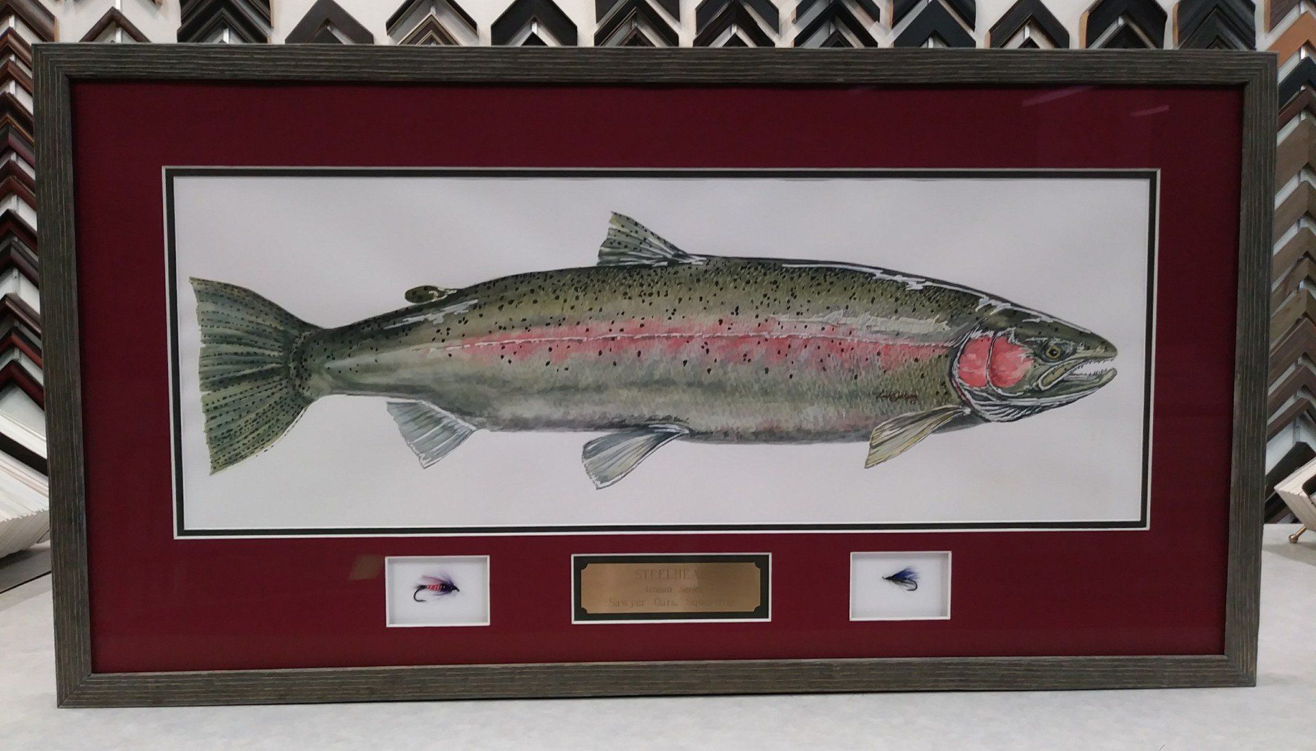 Framed Water Coloring Painting