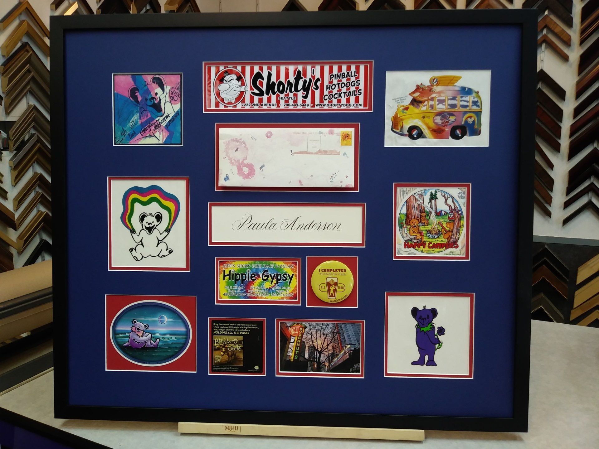Grateful Dead Tribute Shadow Box