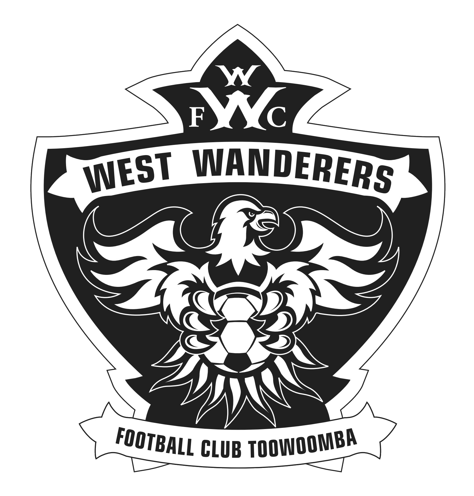 west wanderers football club toowoomba soccer logo