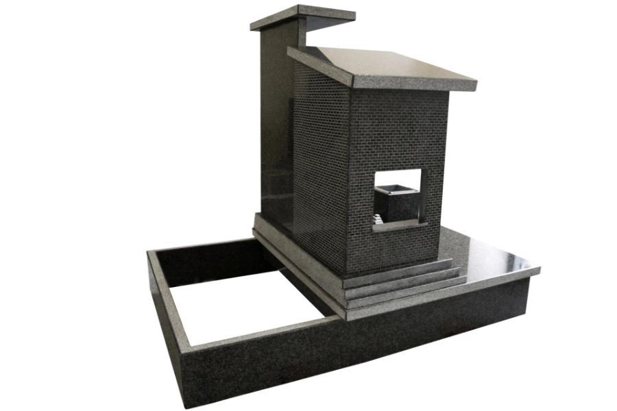 posa di lapidi per tombe