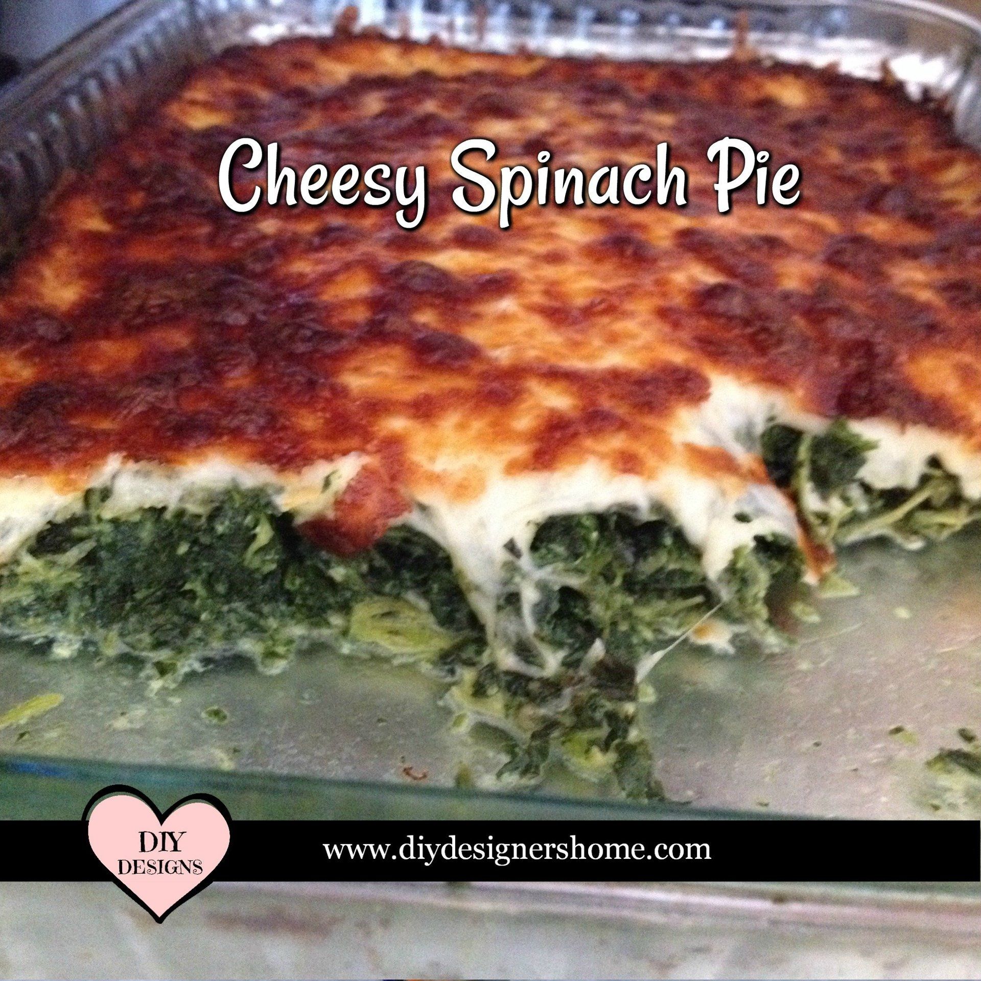 Cheesy Spinach Pie Easy Side Dish