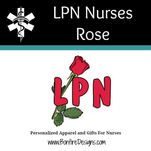 LPN Nurse Red Rose Personalized Gifts