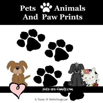 Pets Paw Prints Personalized