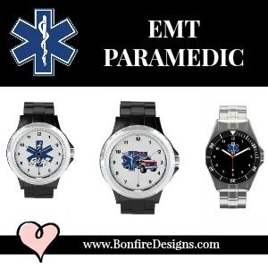 Personalized EMS EMT and Paramedic Watches